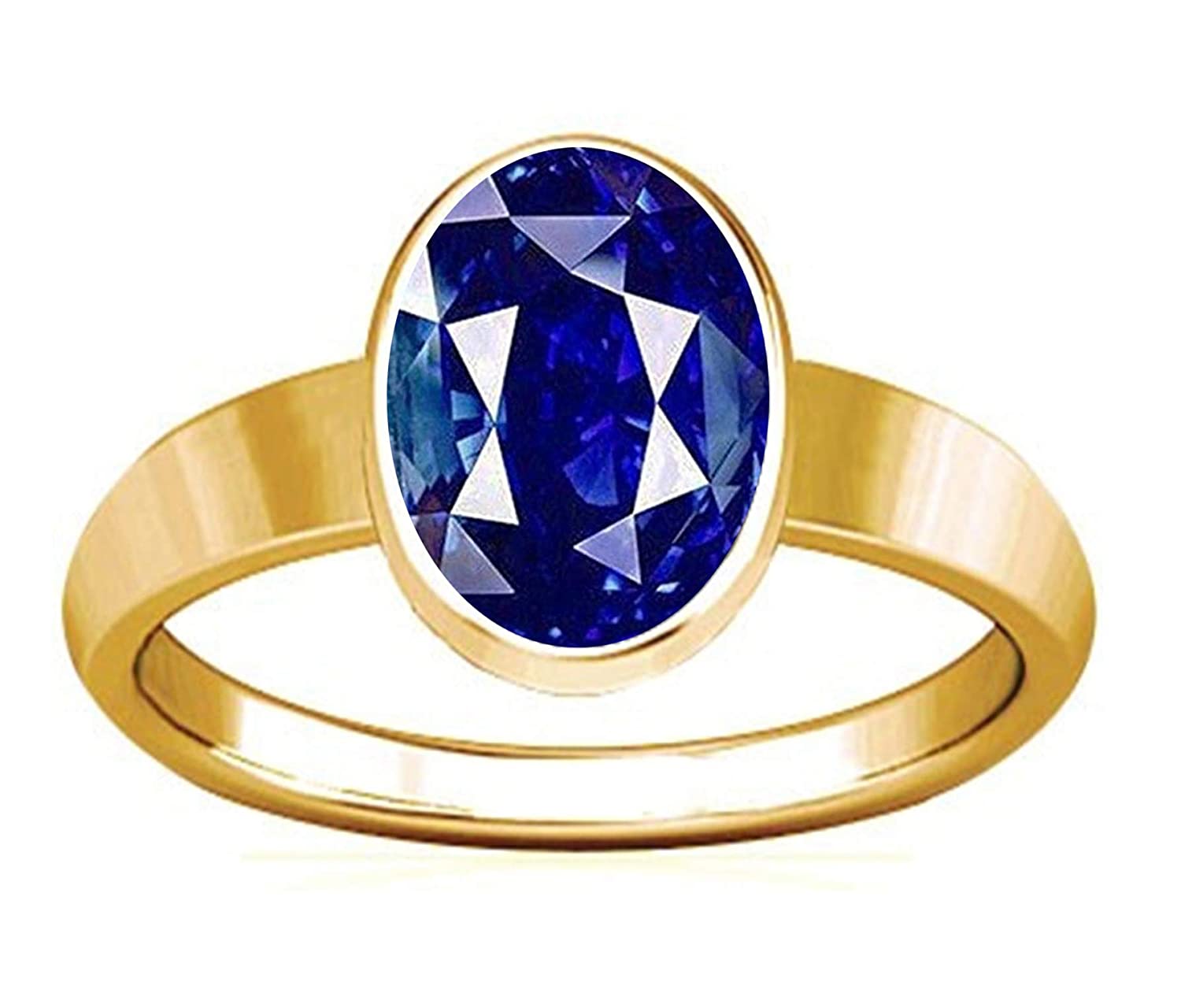 Buy World Antique Inc 16.25 Ratti Neelam Ring Unheated Natural Blue Sapphire /Neelam Gemstone Natural Original Neelam Adjustable Silver Ring at Amazon.in