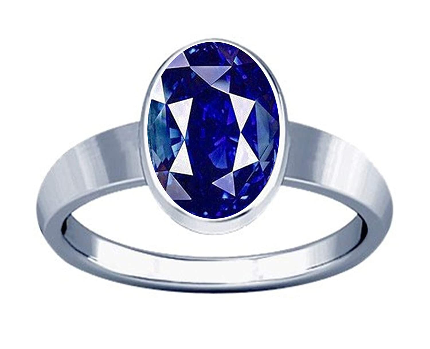 Natural Certified 11.50ct Blue Sapphire/neelam 92.5 Sterling Silver Gold  Palleted Rashi Ratan Astrological Purpose Ring for Men & Women - Etsy