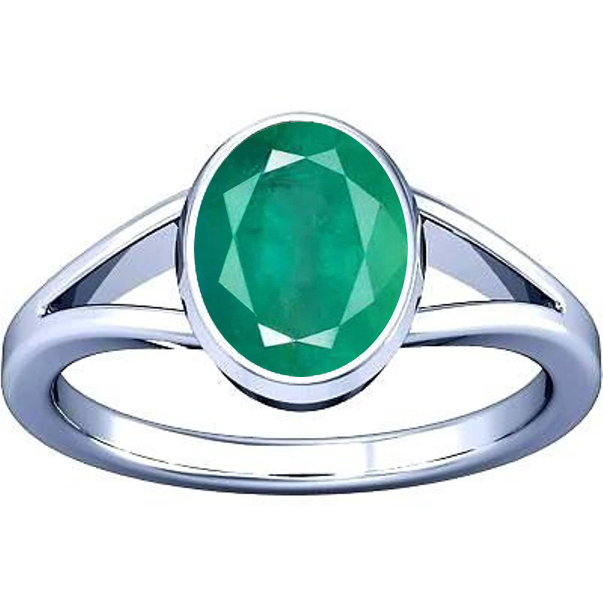 KUNDLI GEMS Emerald Ring Natural stone Precious Panna Certified Stone  Astrological Purpose for unisex Stone Emerald Silver Plated Ring Price in  India - Buy KUNDLI GEMS Emerald Ring Natural stone Precious Panna