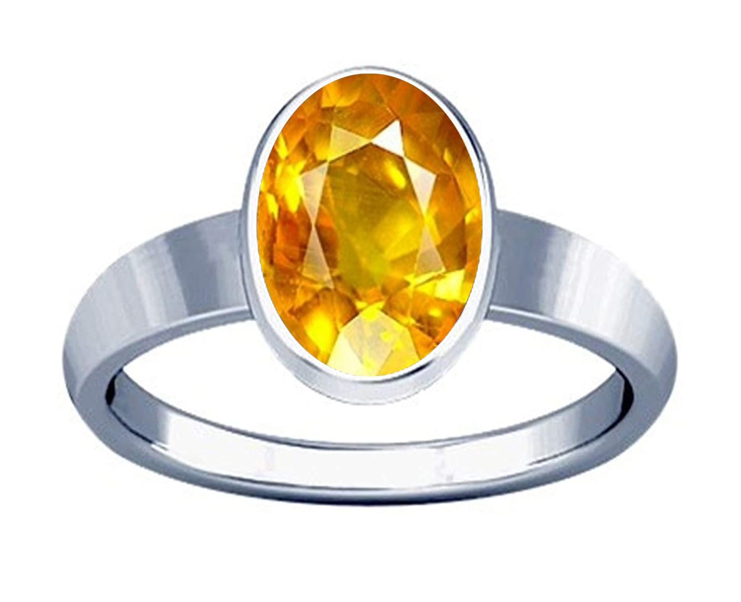 7.25 Ratti Yellow Sapphire/Pukhraj Ring,925 Sterling Silver, Handmade Ring  Certified Yellow Sapphire Ring | Rings for men, Gold ring designs, Handmade  ring