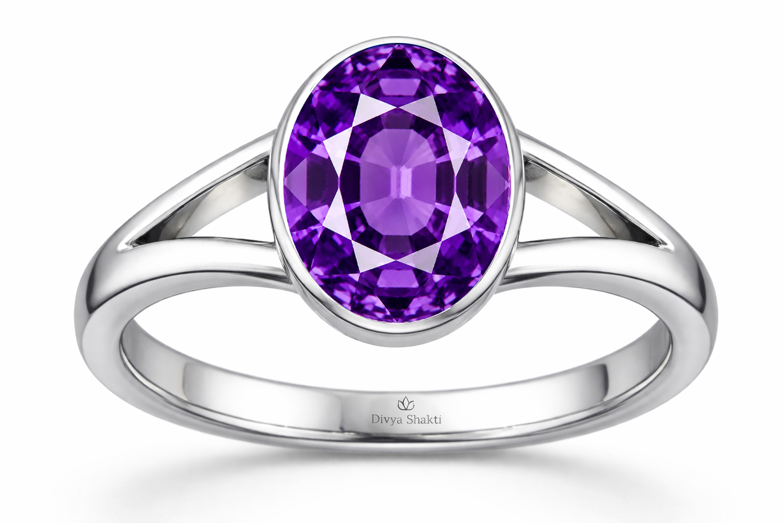Amethyst silver ring