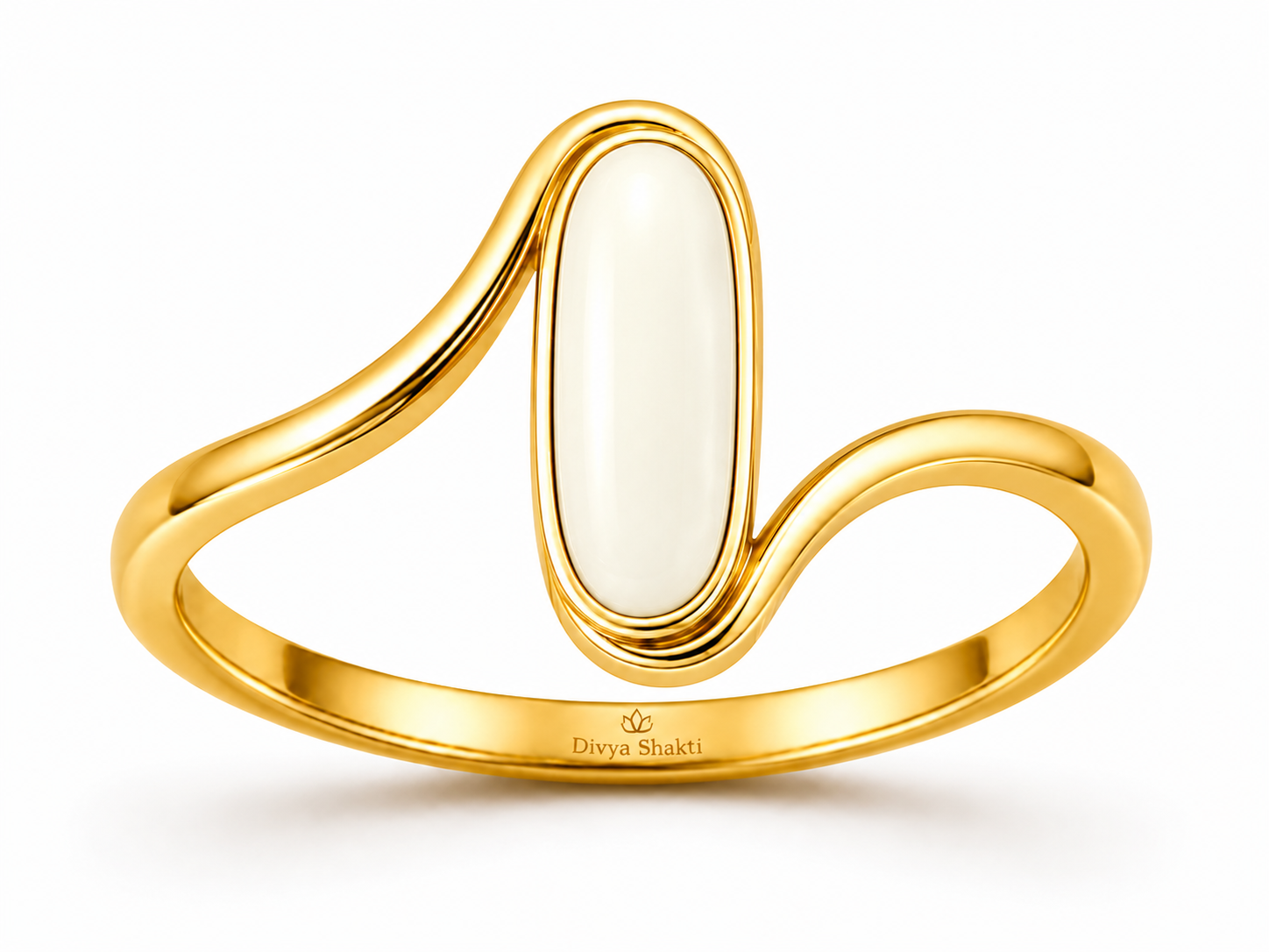 Italian white coral panchdathu women ring