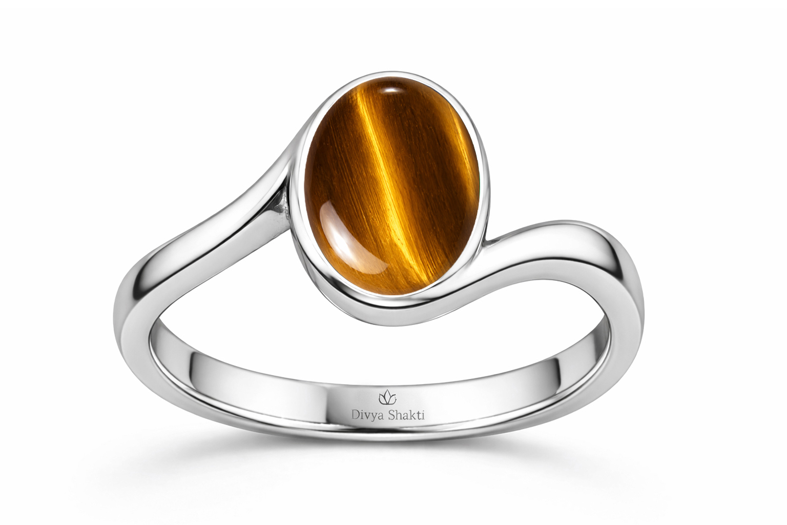 Tiger’s eye ( chitti stone) women silver ring