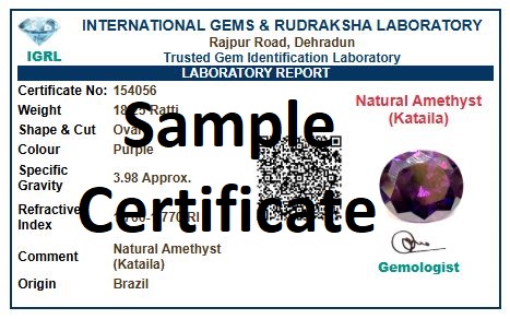 amethyst certificate