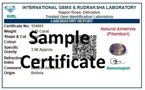 ametrine certificate