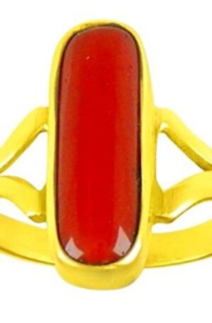 Divya Shakti Triangle Red Coral / Munga Gemstone Panchadhatu Ring Natural  AAA Quality (Adjustable) – Ramneek Jewels