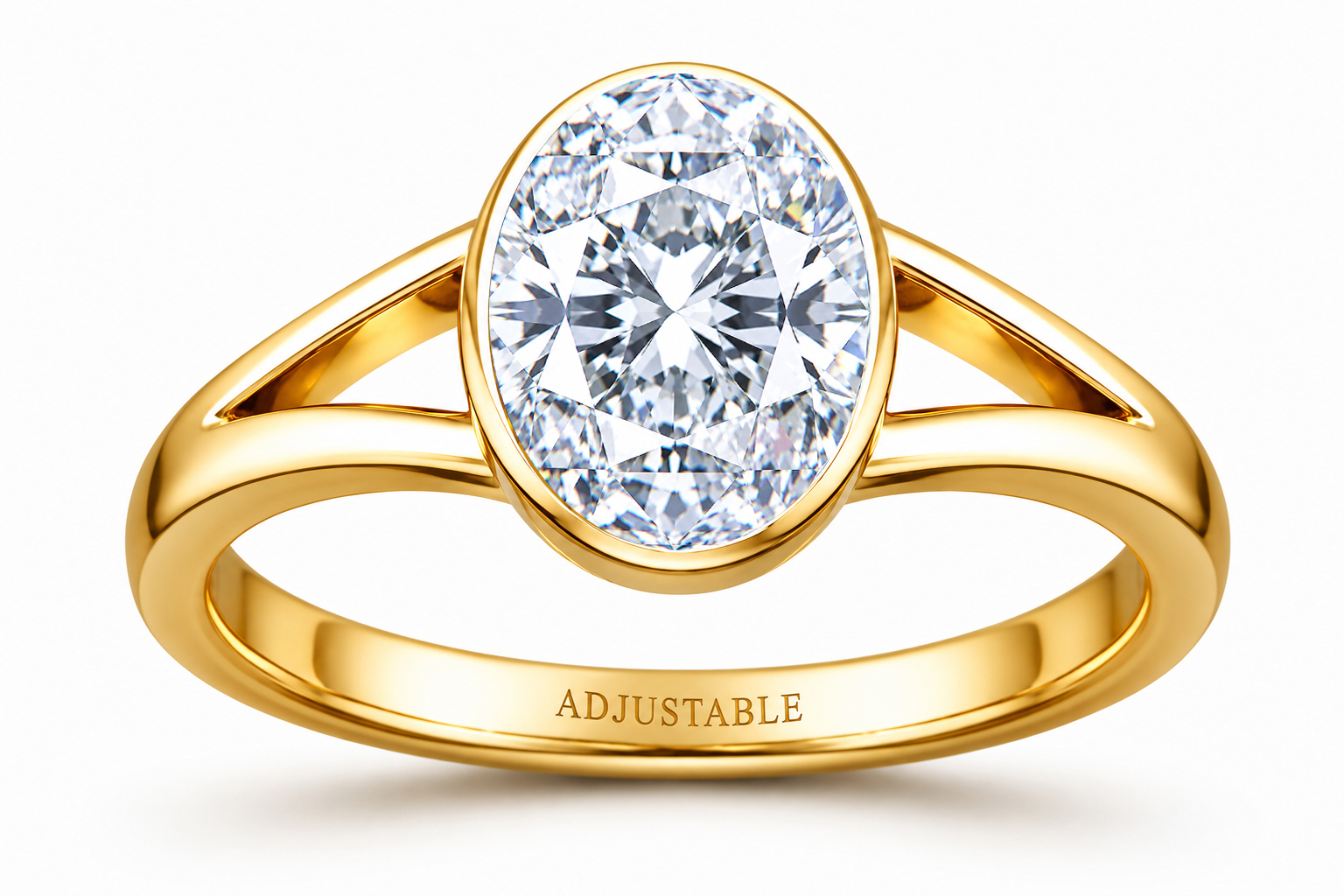 American Diamond panchdathu adjustable ring