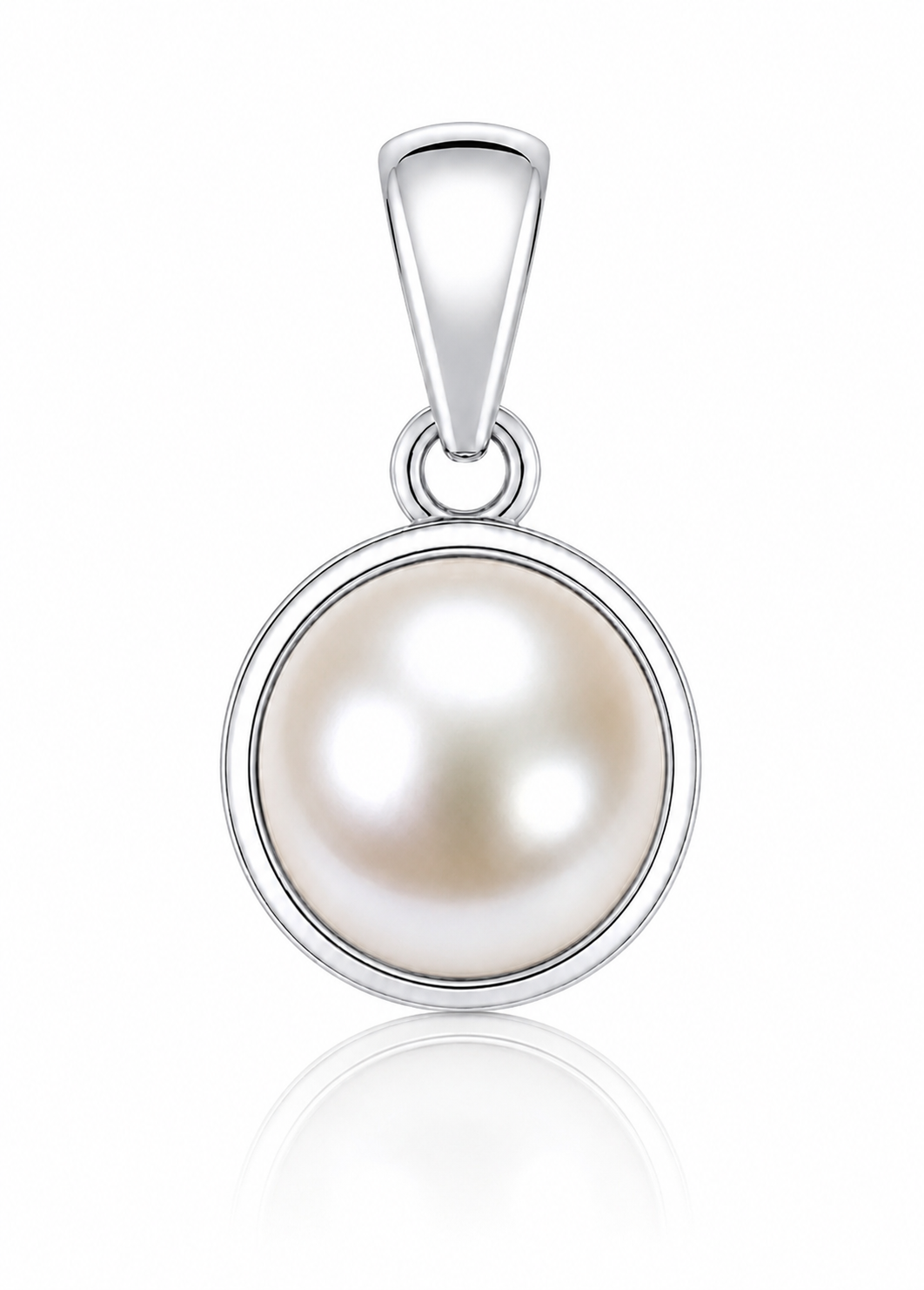 Pearl (Moti) silver pendant