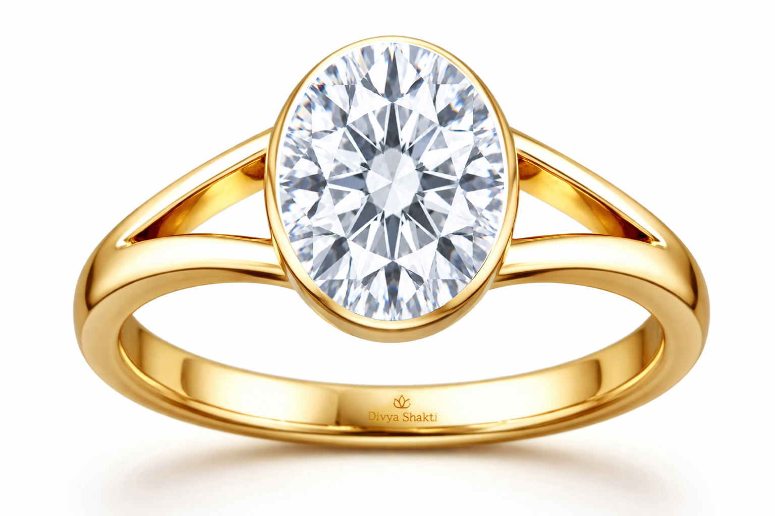 Round american diamond panchdathu ring