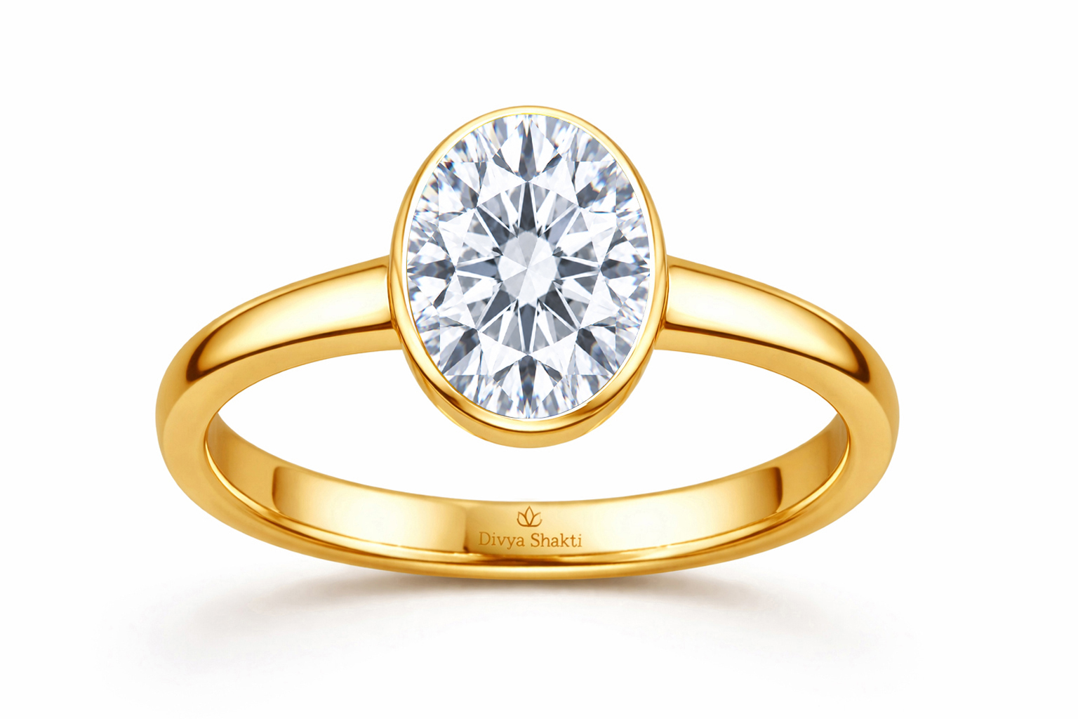 Round american diamond panchdathu simple ring