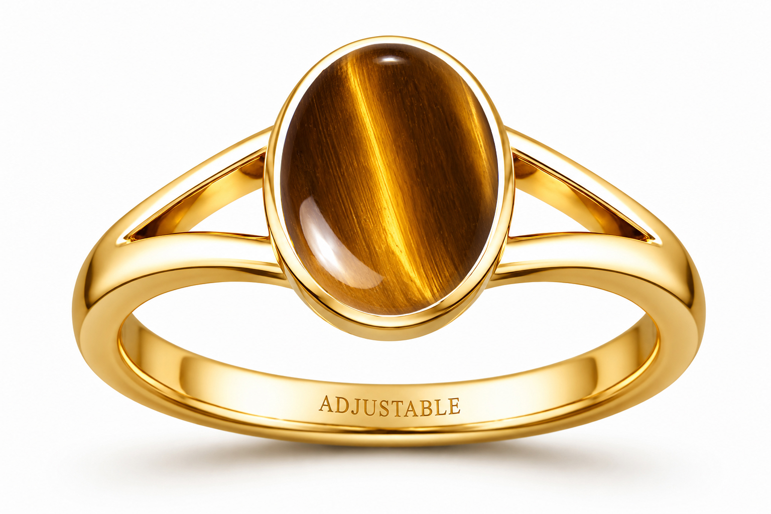 Tigers Eye Panchadhatu adjustable Ring