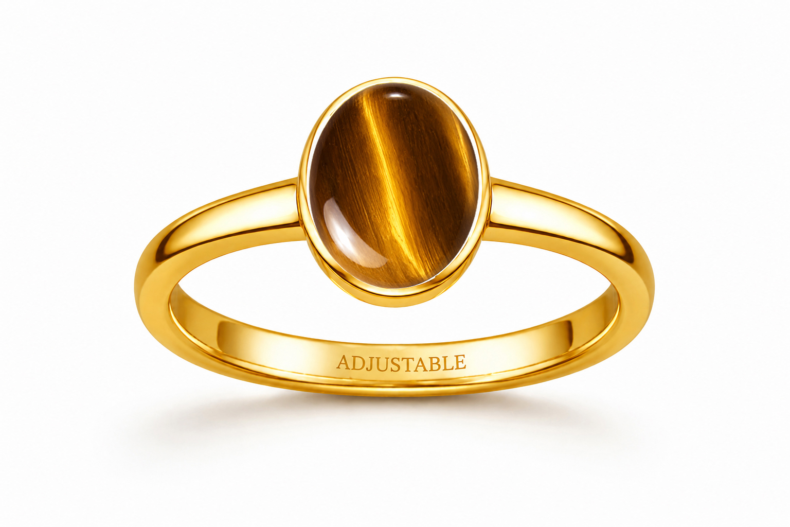 Tiger’s eye ( chitti stone) panchdathu simple ring