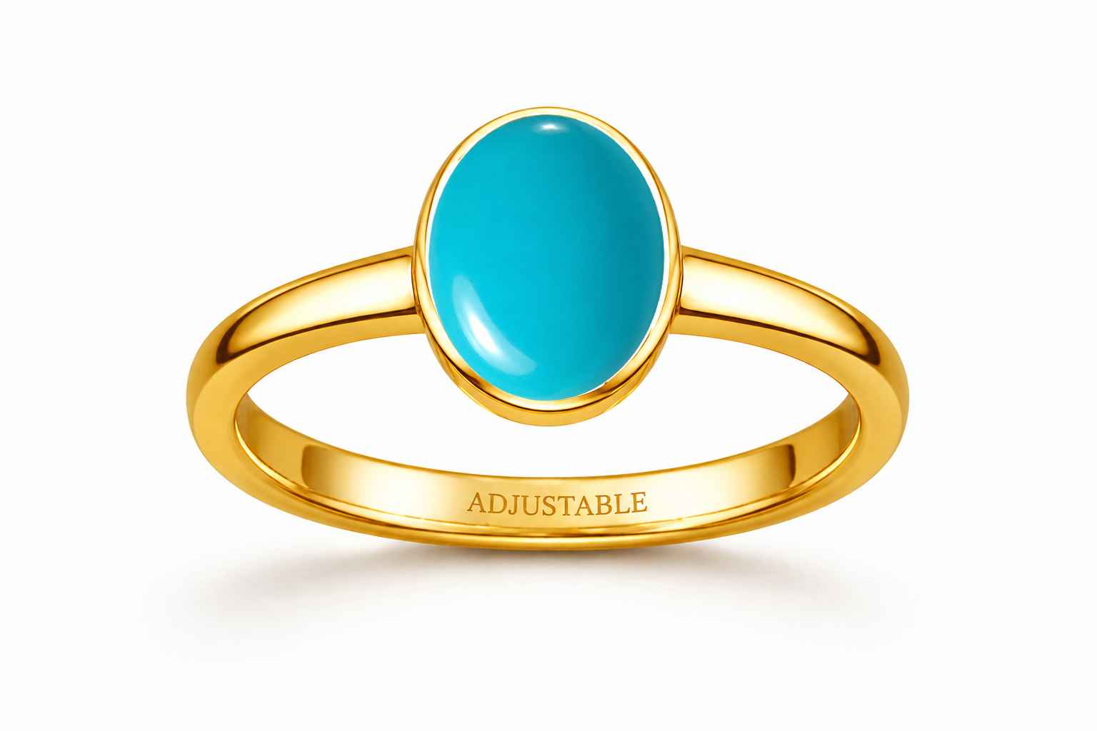 Feroza panchdhatu simple adjustable ring