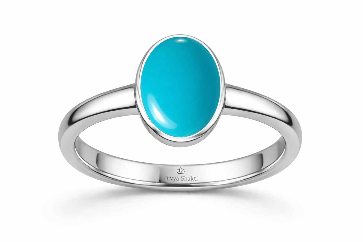Feroza silver simple ring