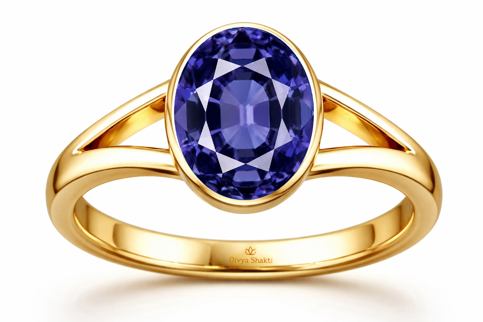 Iolite panchdhatu ring