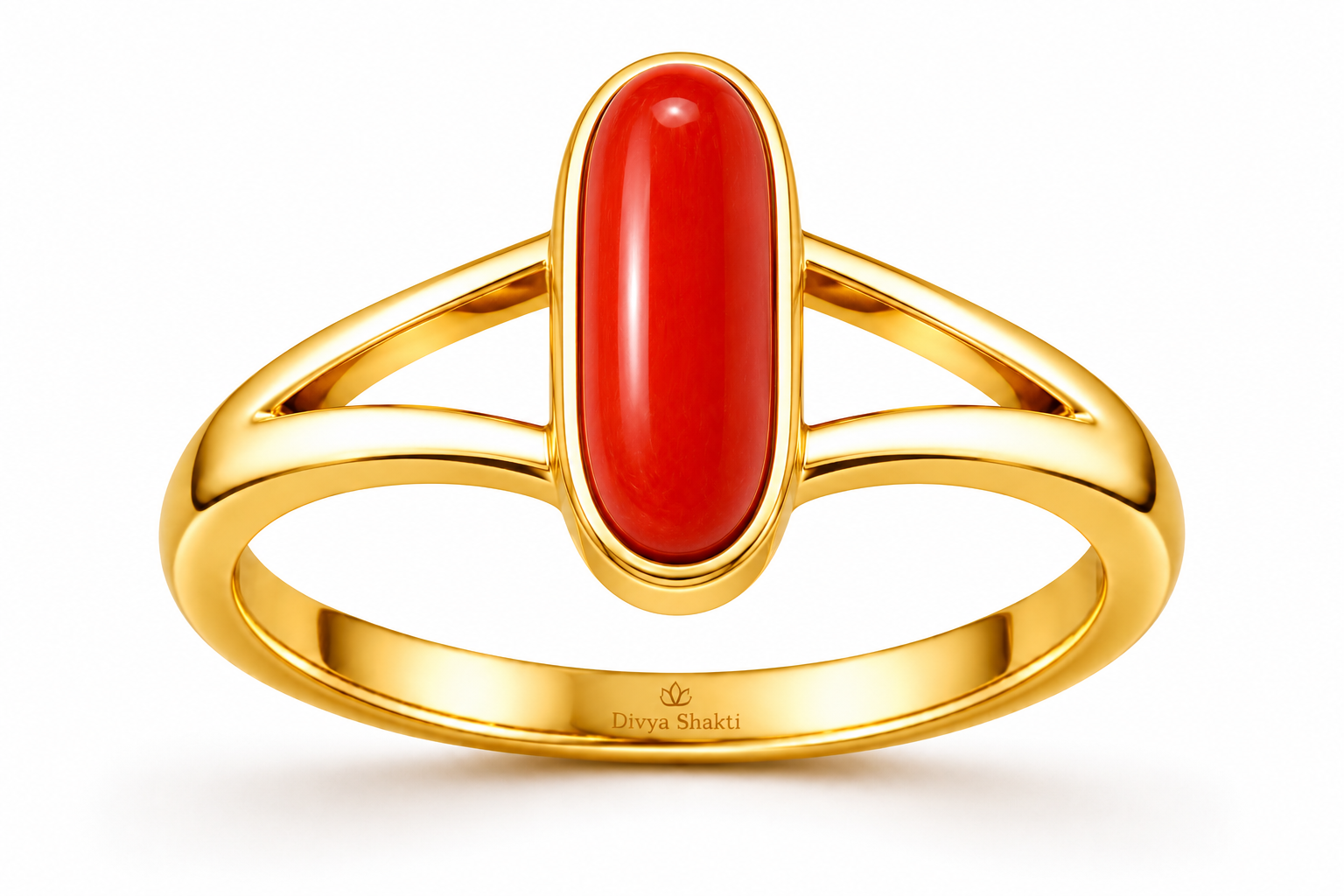 Italian Red Coral Munga panchdathu ring