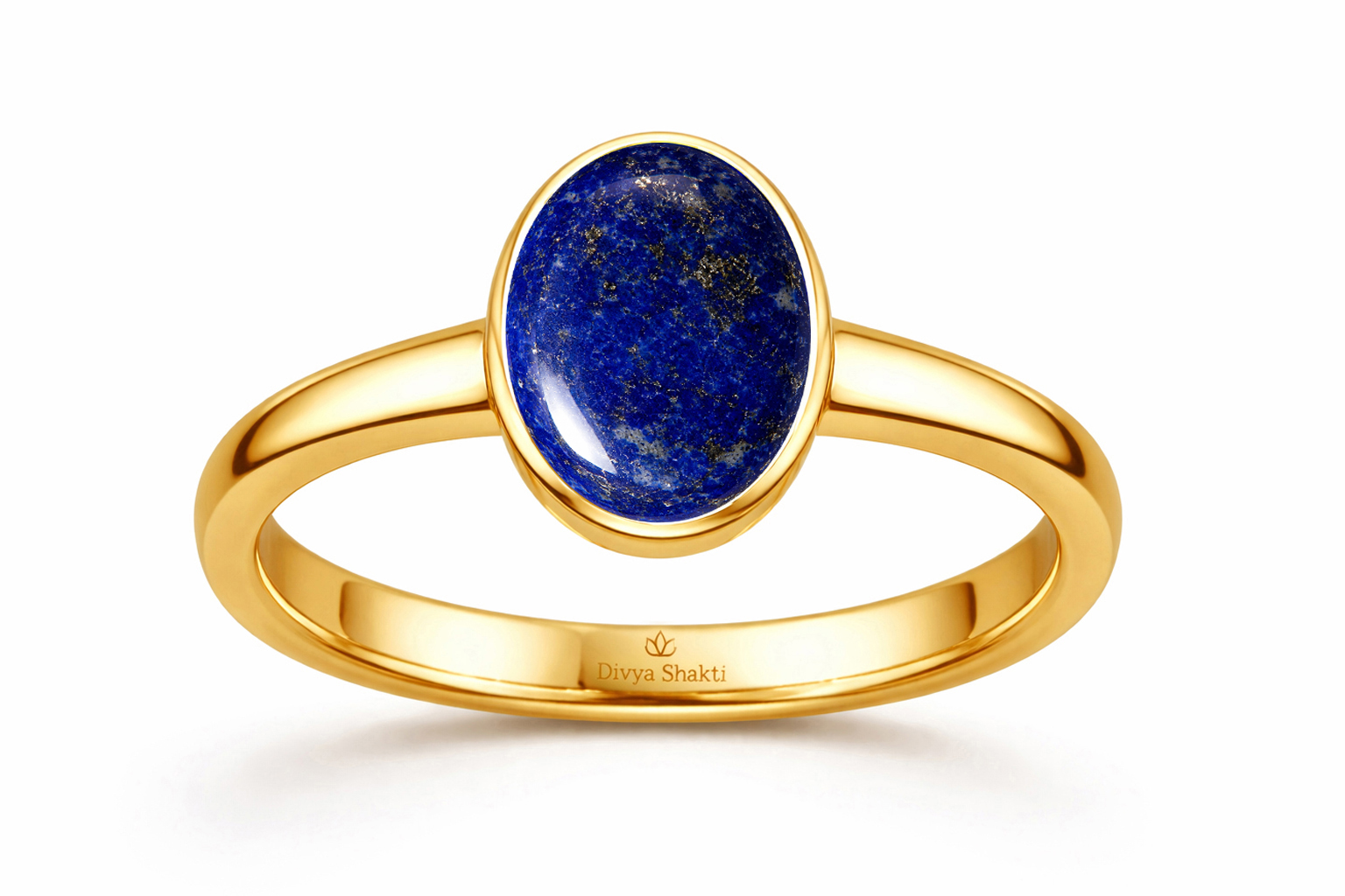 Lapis lazuli panchdhatu simple ring