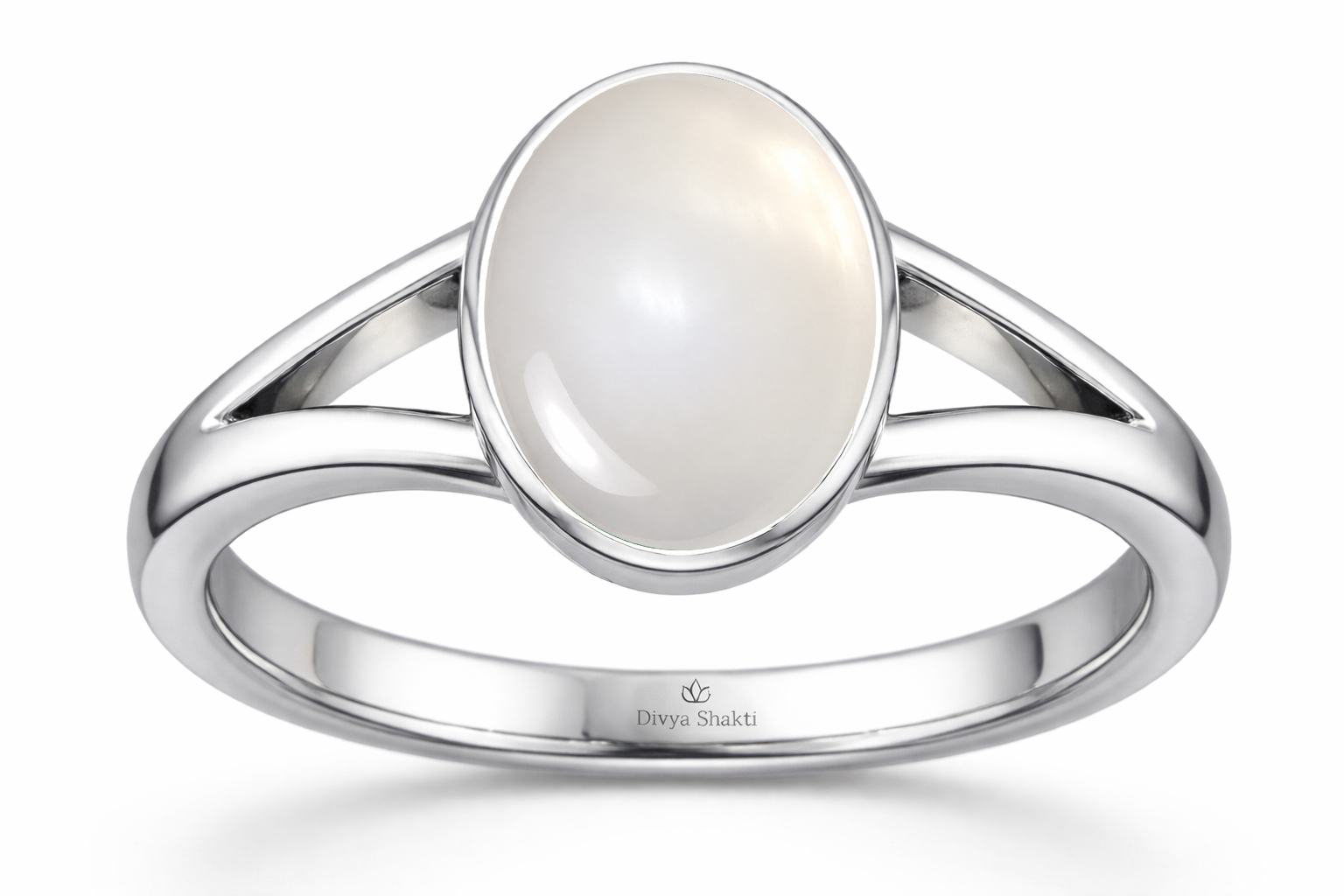 Moonstone silver ring