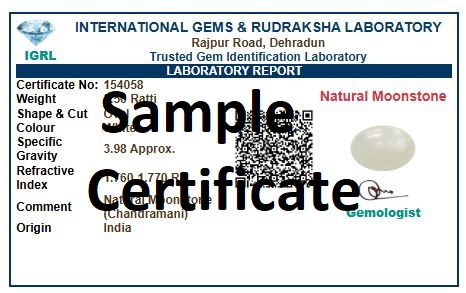 moonstone certificate