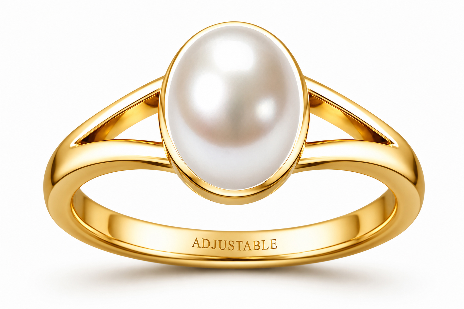 pearl adjustable ring