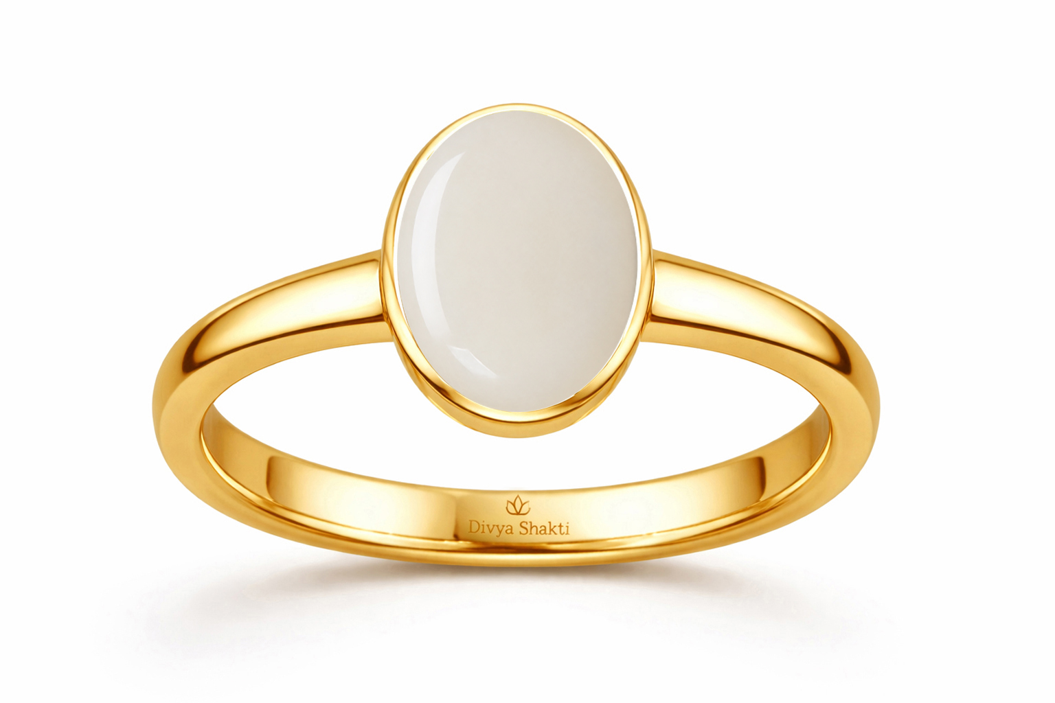 white opal panchdhatu simple ring