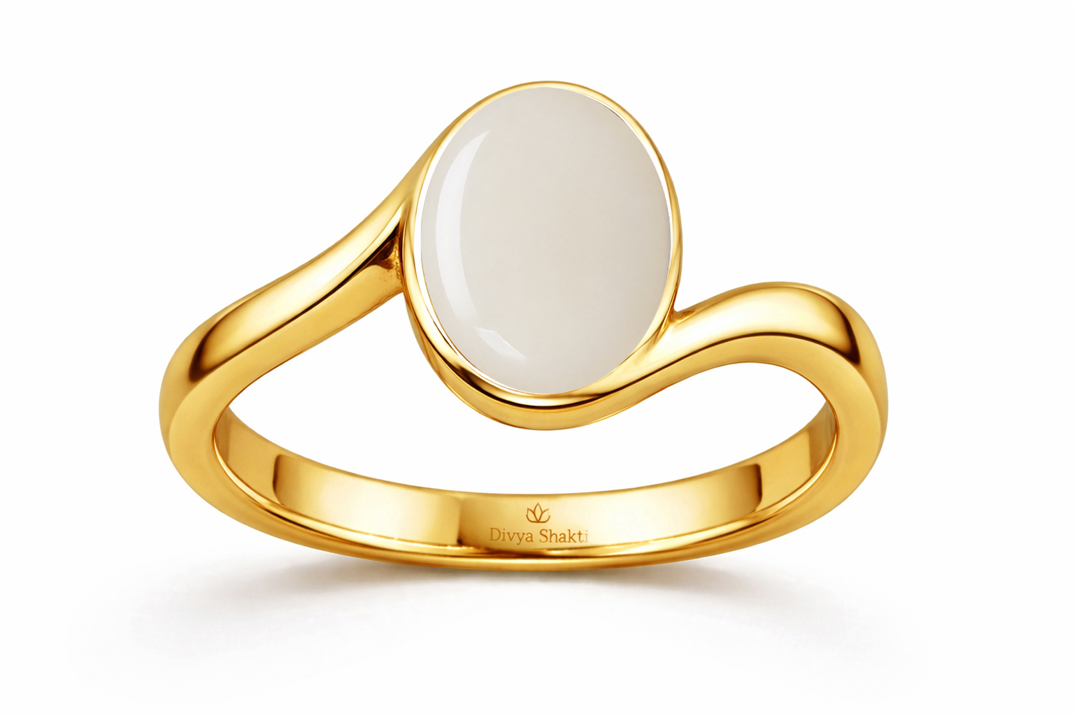 white opal panchdhatu women ring