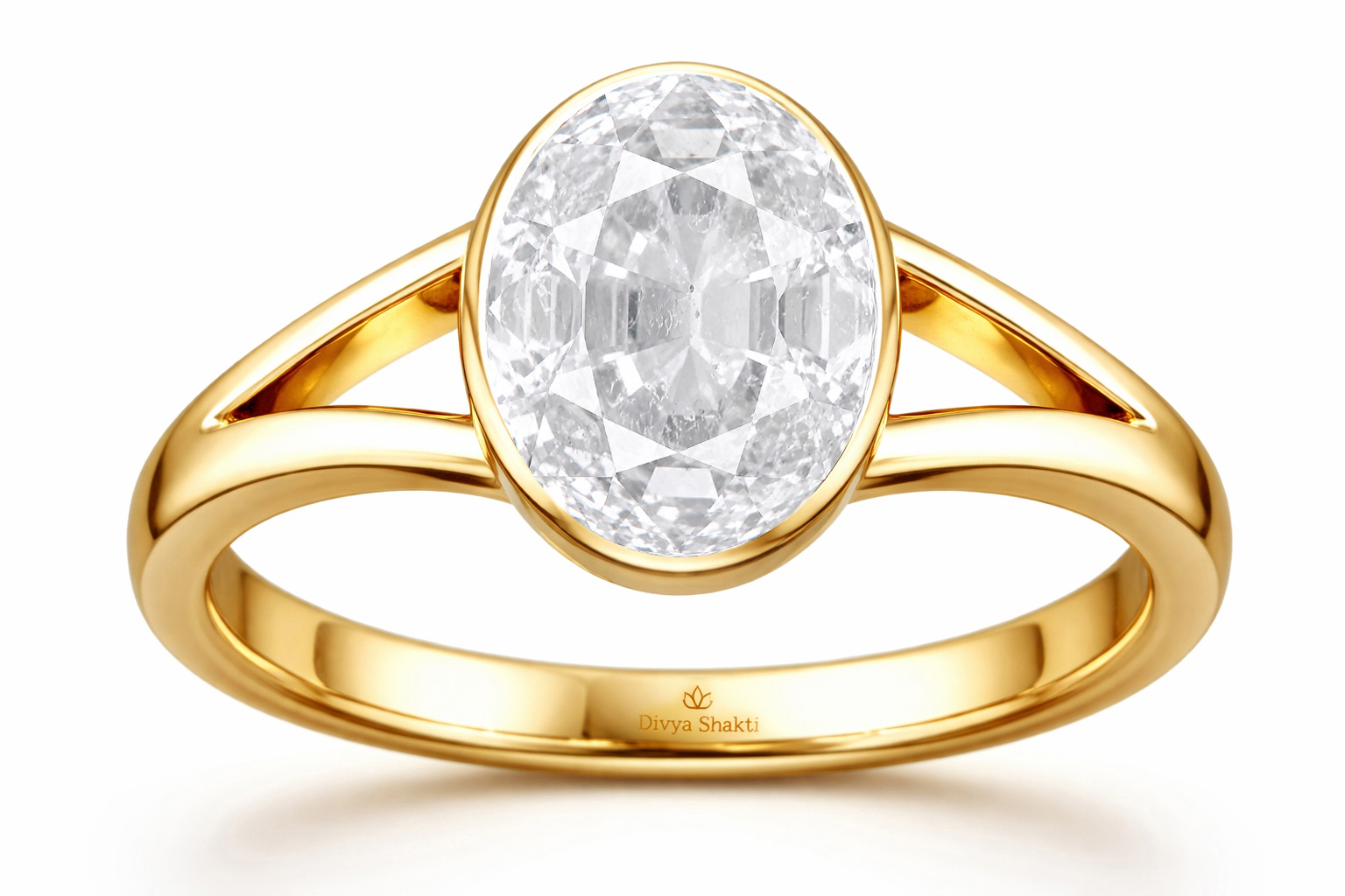 Ceylon white sapphire panchdhatu ring