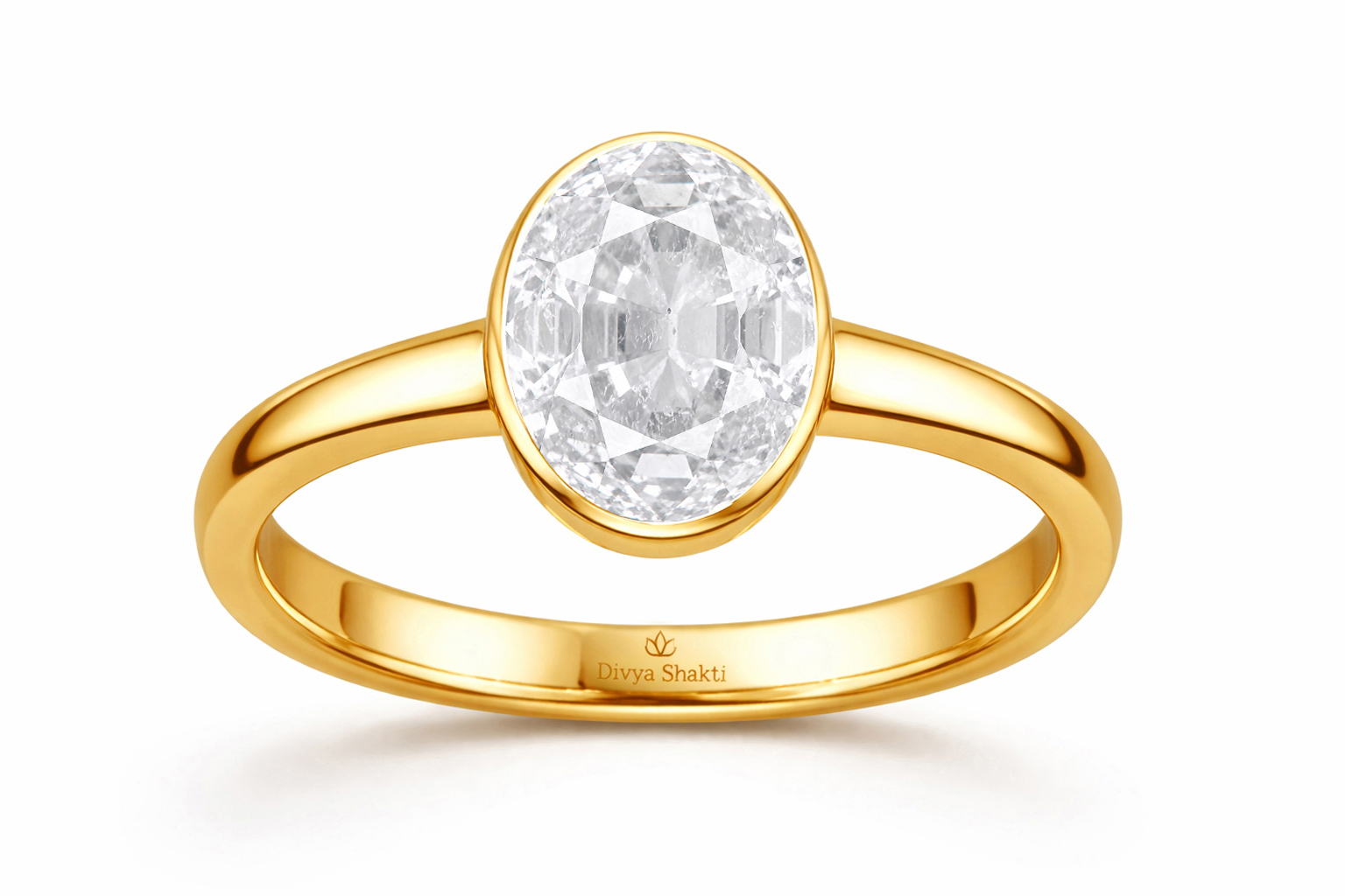 Ceylon white sapphire panchdhatu simple ring
